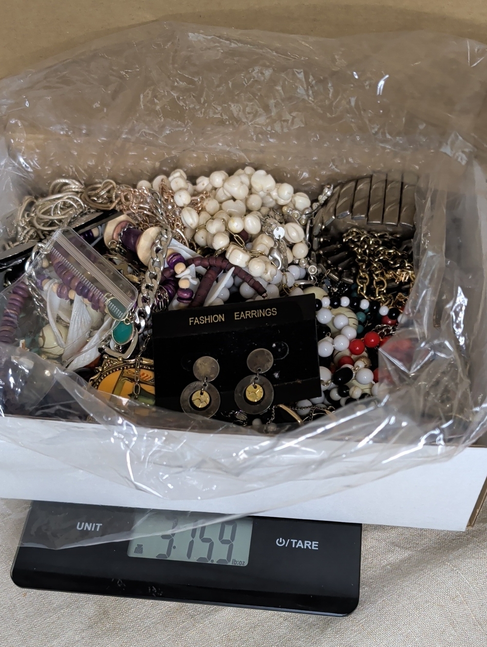 3 Lb Jewelry Treasure Hunt! Vintage And Modern! Boho Glam!